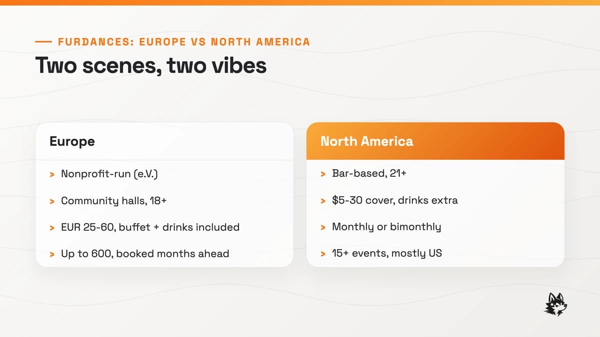 Furdances in Europe vs North America: Two Scenes, Two Vibes