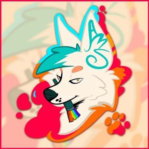 Animagus Studios character mark: a white canine with turquoise hair holding a rainbow paintbrush
