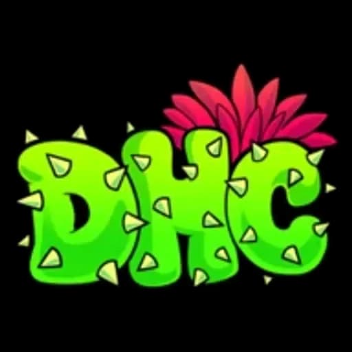 Don't Hug Cacti green cactus-letter logo