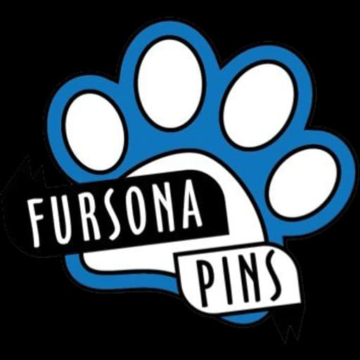 Fursona Pins paw-print logo