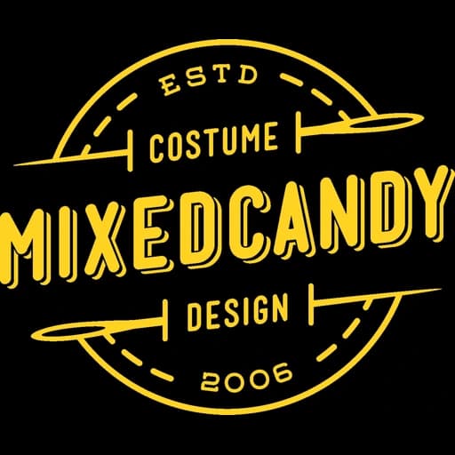 MixedCandy yellow circular costume design logo