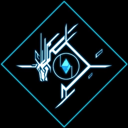 Beast Fantasia blue geometric creature emblem